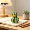 Creatieve Figuur voor Slaapkamer Whimsical Watermeloen & Drakenvrucht Eend Figuur, Grappig Hars Beeldje, Leuke Decoratieve Figuren Bureau Decoratie Huis