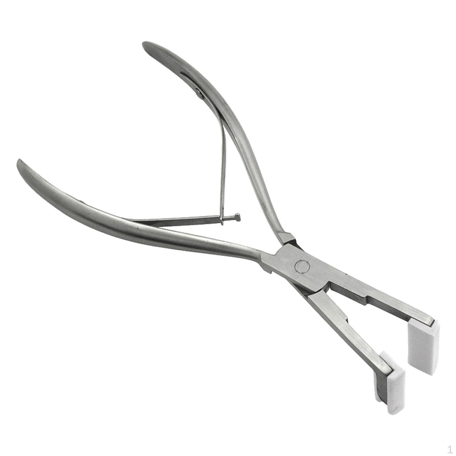 

Hair Extensions Pliers with Silicone Pad Stainless Steel Sealing Clamp Tool