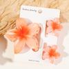3pcs Vacation Egg Flower Hair Claw 2 Size Women Girls Ponytail Hairpins Bath Beach Hair Crab Clip Headwear Accessories