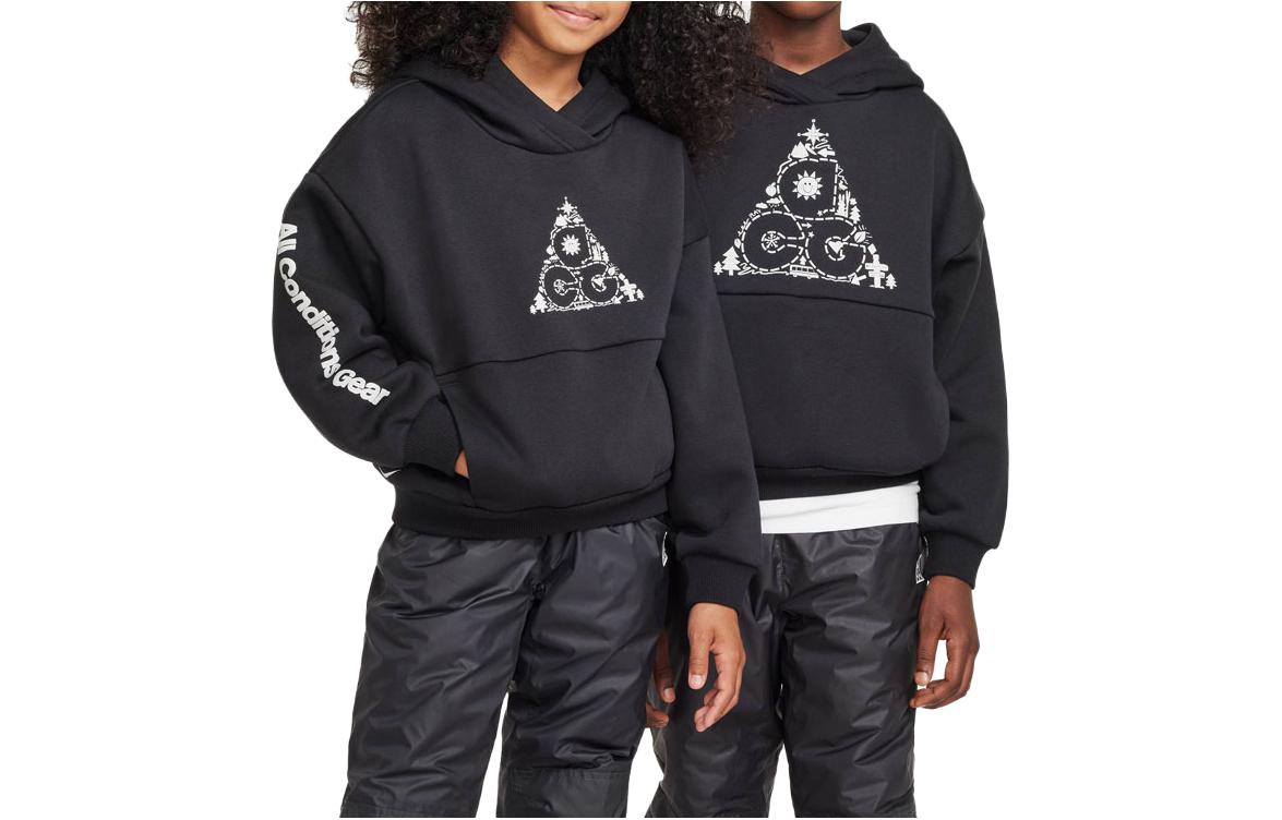 Nike Kids Sweatshirts Hooded Moderate DR5485-010 XS