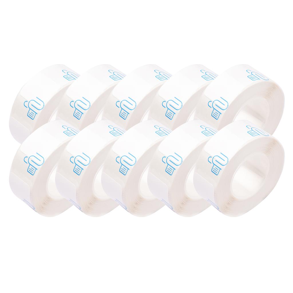 10 Rolls Waterproof Thermal Labels 0.6x1.1in 15x30mm Self adhesive Label Stickers Support Thermal Print for 15P1 Label