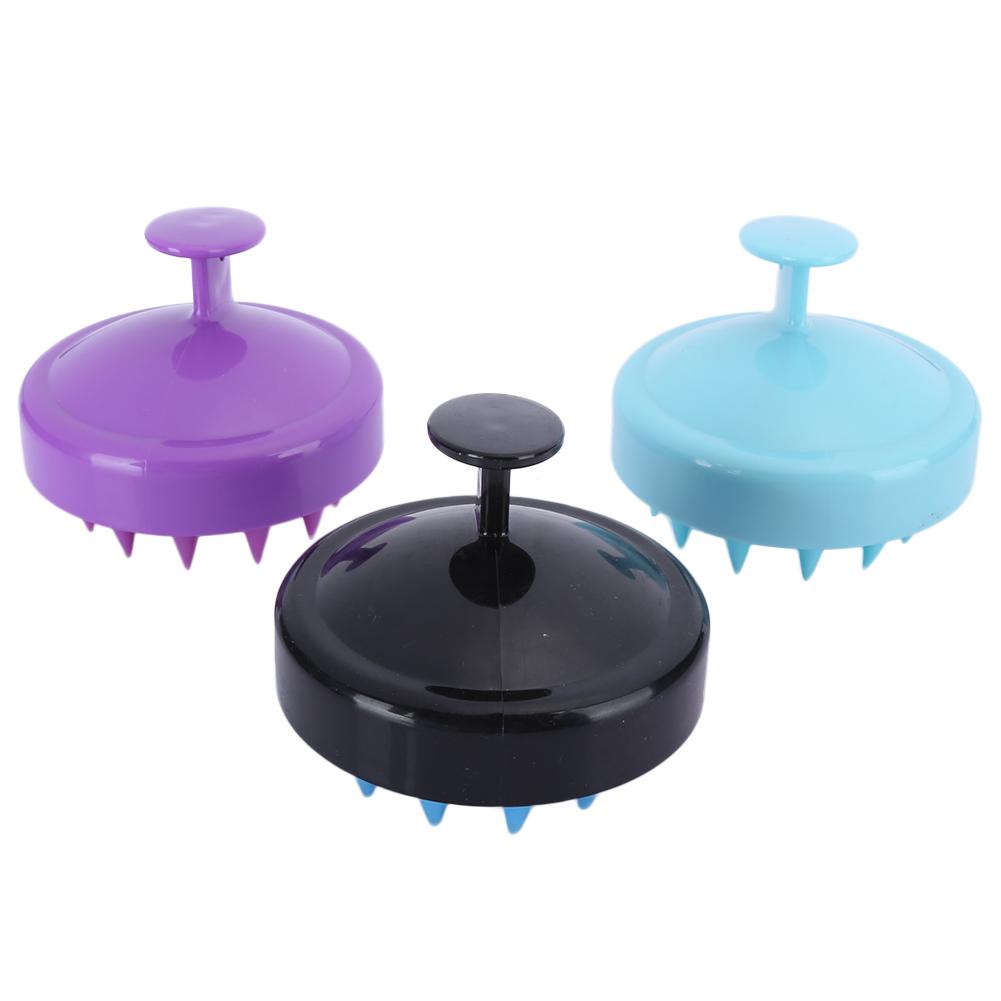 

3 шт. Силиконовая щетка для шампуня Мягкая щетка-массажер для кожи головы Нескользящая щетка для купания и мытья волос