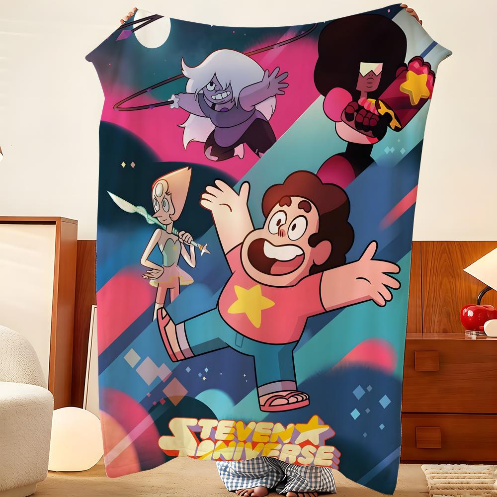 Coperta in Flanella S-Steven U-Universe-ee, Leggera e Accogliente, Resistente Lavabile carina Fresca