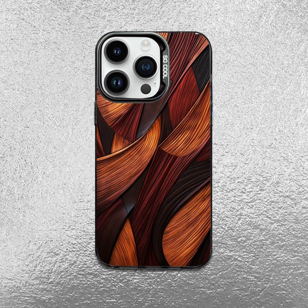 Cool N-Natural W-Wood-es Phone Case For iPhone 17,16,15,14,13,12,11 Pro Max Plus Colorful Gradient Soft TPU Black Cover
