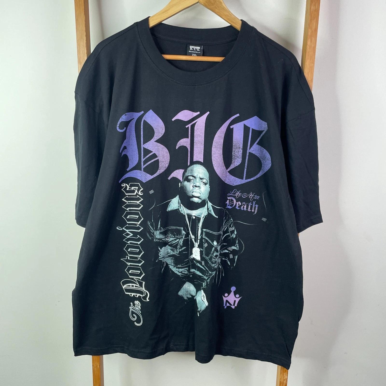 

Notorious B.I.G. Shirt Mens 2XL Black Life After Death Graphic Print Hip Hop 3XL