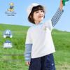 Classic Teddy Kids' Faux Two-Piece Long-Sleeve T-Shirt