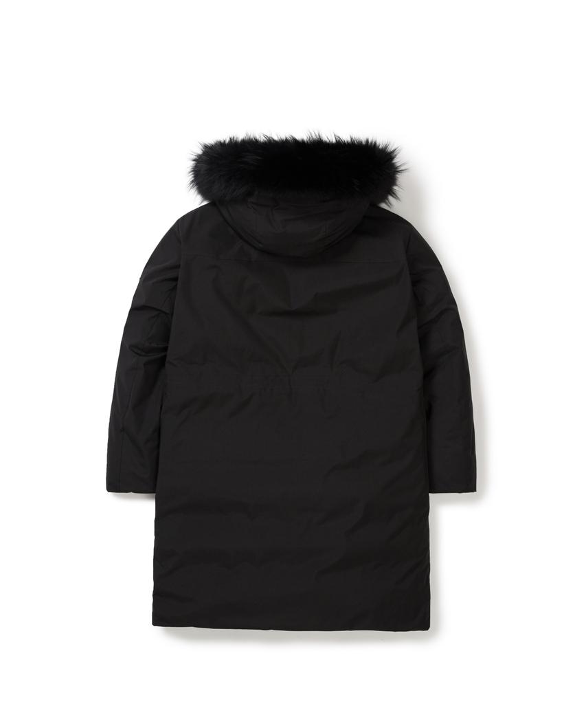 Snowpeak Apparel Dri-Peak Windstopper Long Heavy Down Jacket (S25Wmpdj06) Black