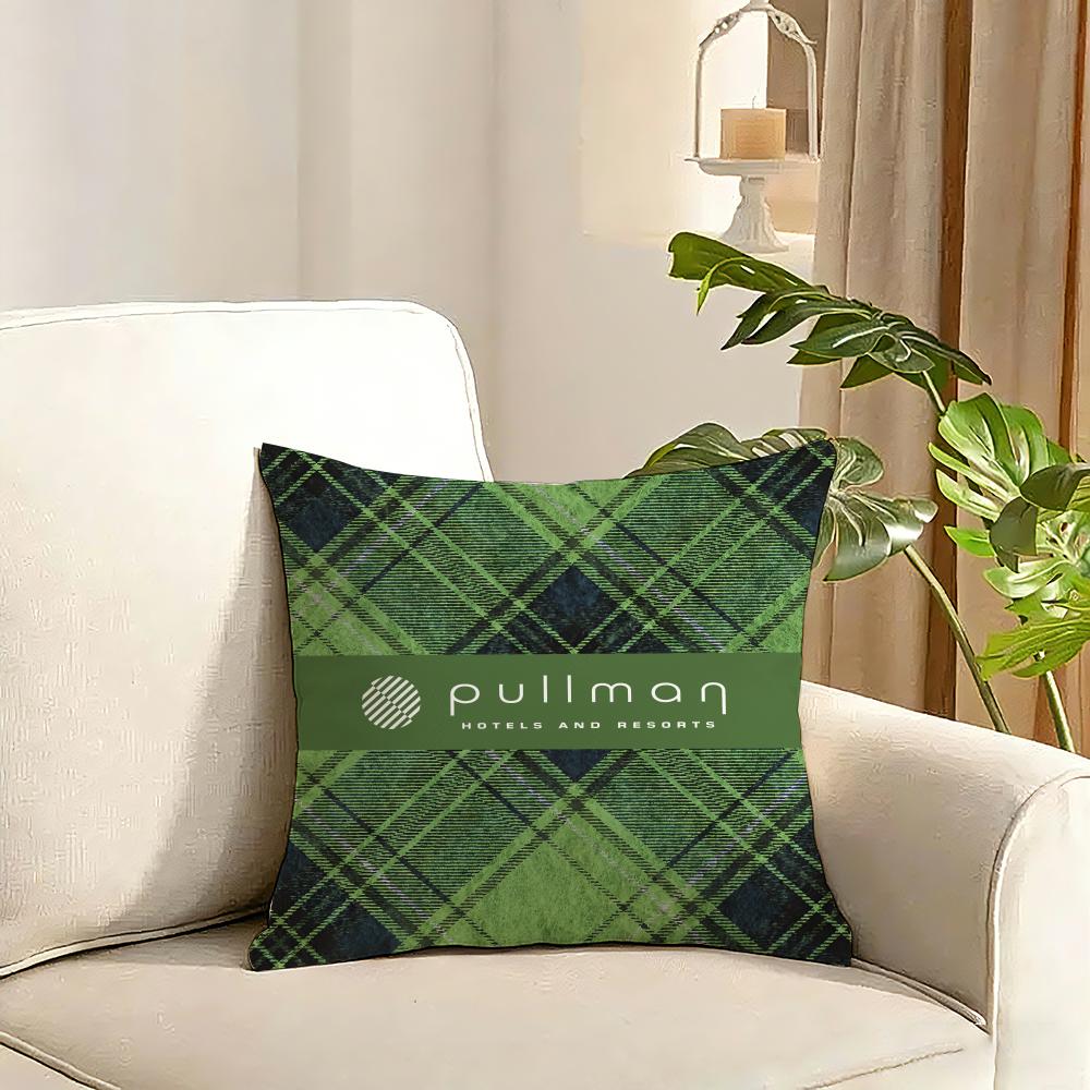 ppullman HHotelS Cushion Cover Reversible Plush Pillow Cover Soft Fluffy Home Decor for Sofa Bedroom