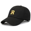 Embroidery R Letter Baseball Hat Adjustable Sun Protection Breathable Gifts
