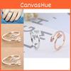 Korean Style Heart Shaped Arrow Ring Adjustable Open Toe S925 Silver Jewelry