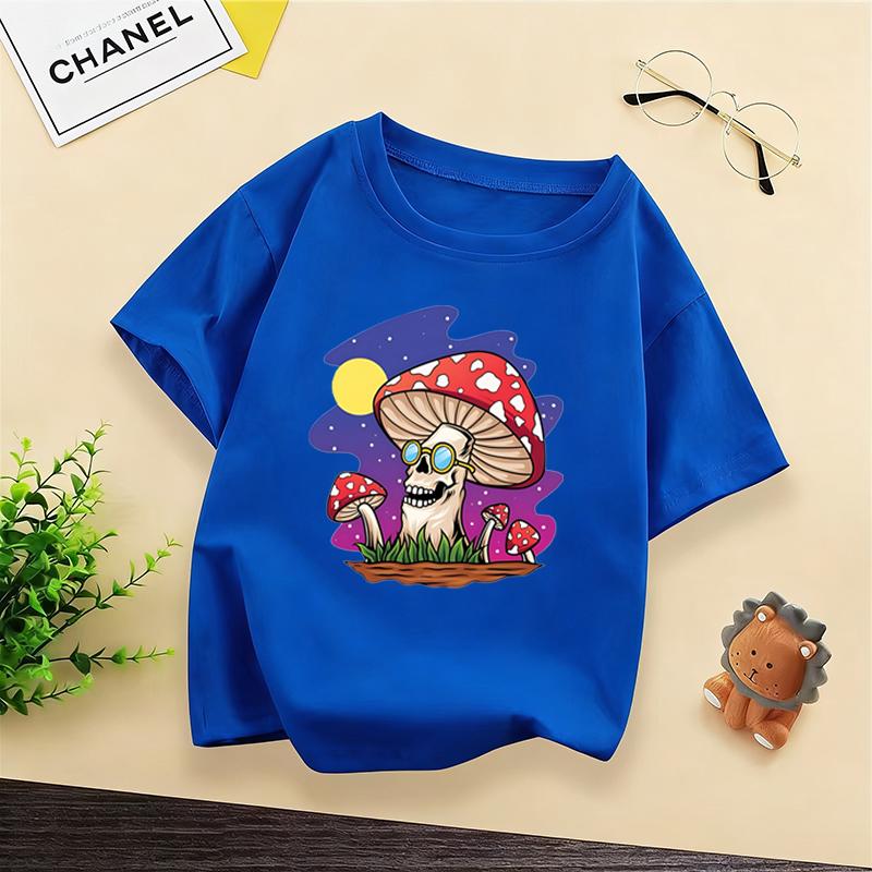 Kids Crew Neck Cotton Tee Lightweight and Breathable Comfortable Fit for Boys and Girls Aged 312 All Seasons Use Df0536