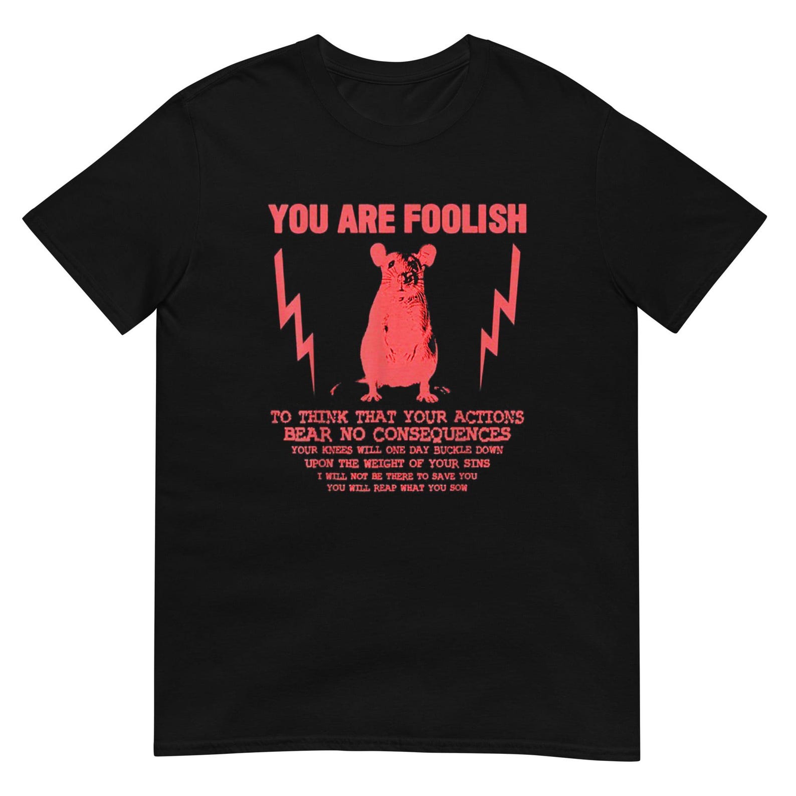You Are Foolish Rat T-Shirt L