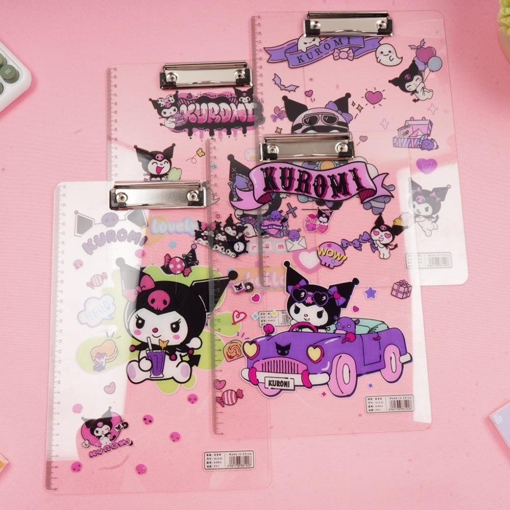 Sanrio A4 Transparent Acrylic Clipboard - Cute & Stylish Writing Board Folder