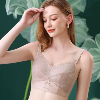 Large Size Women In Summer Ultra Thin Breasts Show a Small Collection of Secondary Milk To Adjust the Bra