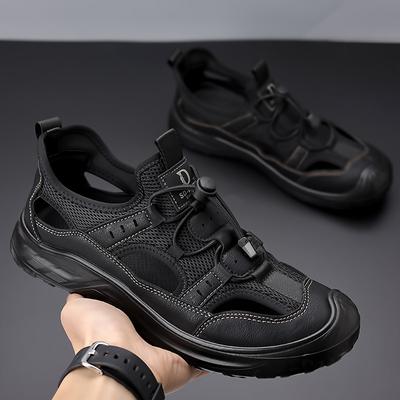 Men's Shoes 2025 Summer New Sandals Men's Casual Shoes Hollow Outdoor Driving Beach Hole Shoes