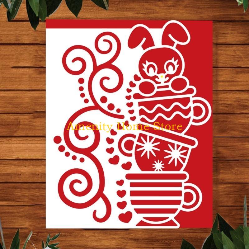 

F26C Easter Rabbit Metal Cutting Dies Stencil DIY Scrapbooking Album Paper Card Template Mold Embossing Craft China Mainland