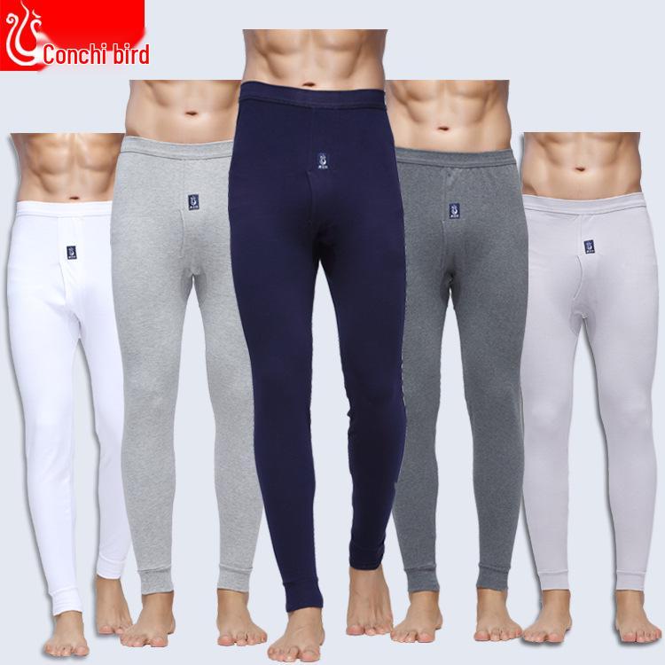 

Мужские хлопковые леггинсы с высокой посадкой и свободным кроем - Осенне-зимний тонкий стиль для защиты от холода для среднего и пожилого возраста XL