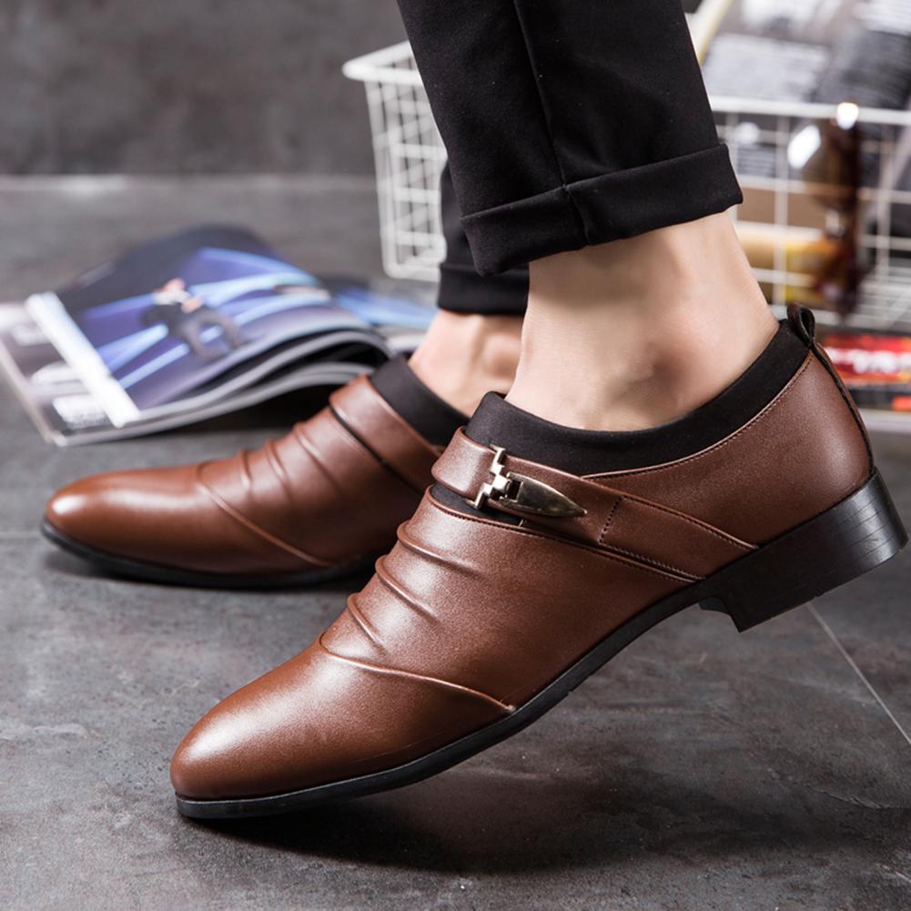 Men's Casual Pointed Leather Shoe Covers