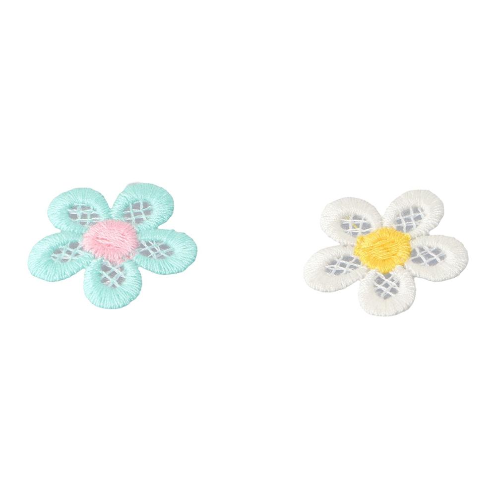 Petaled Floret Hair Clips Decor DIY Crafts Flower Patches Headwear Accessories Knitting Material