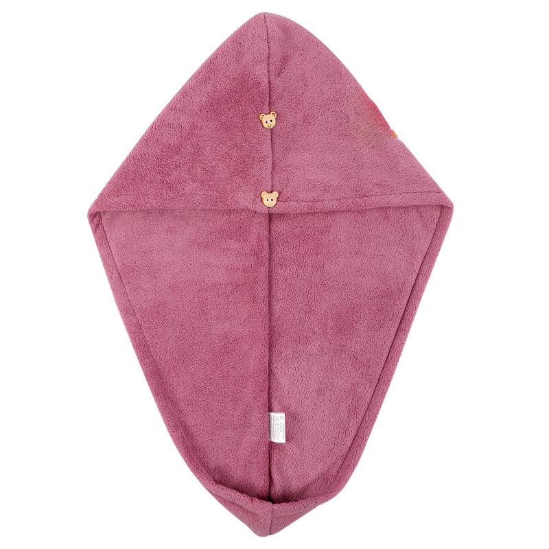 Women's Quick-Dry Absorbent Hair Cap - Thick Coral Fleece Headband & Shower Cap