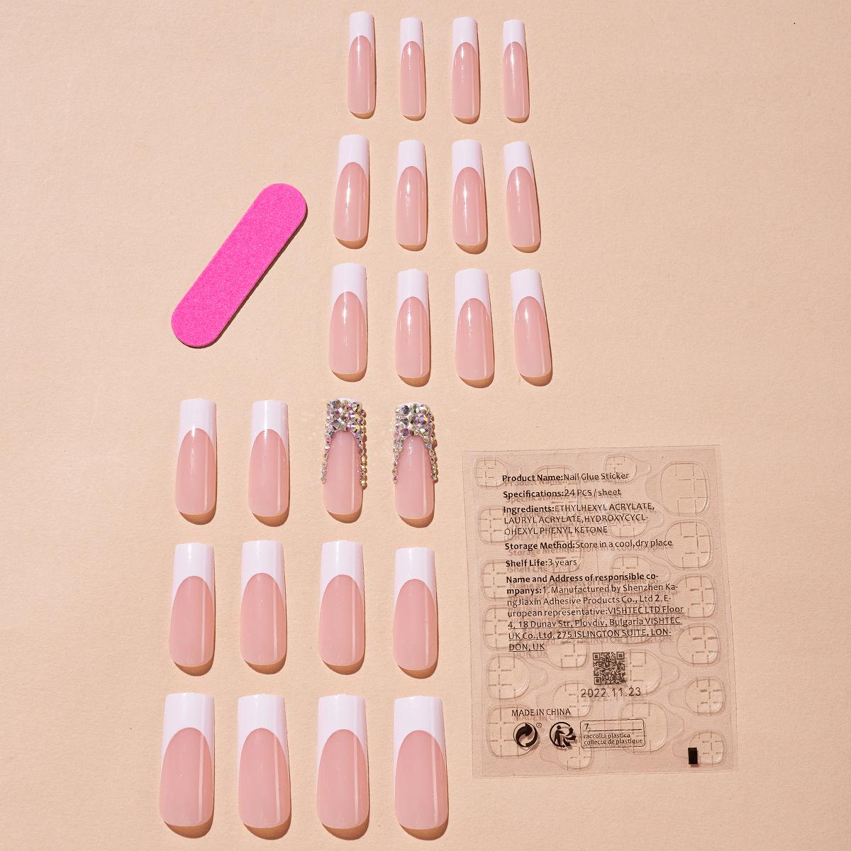 

Cross-border Exclusive Rectangular Flash False Nail Set