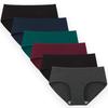 Regular Low Set of [INNERSY] Women's Underwear, Shorts, Standard, Rise, Cotton, Breathable, Comfortable, 6, M-4L (M, Dark)