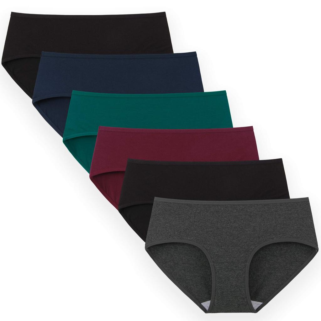 Regular Low Set of [INNERSY] Women's Underwear, Shorts, Standard, Rise, Cotton, Breathable, Comfortable, 6, M-4L (M, Dark)