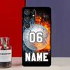 PERSONALIZED NUMBER NAME Hockey BASKETBALL Cover For Samsung Galaxy S20 FE S21 FE S22 S23 Ultra Note 20 10 S8 S9 S10 Plus Case