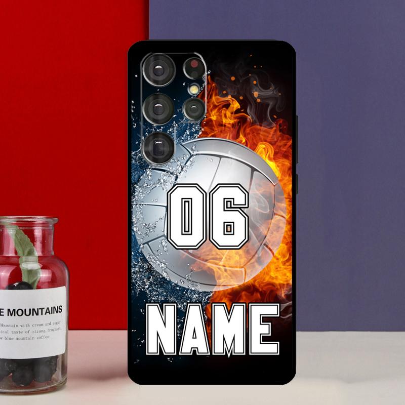 PERSONALIZED NUMBER NAME Hockey BASKETBALL Cover For Samsung Galaxy S20 FE S21 FE S22 S23 Ultra Note 20 10 S8 S9 S10 Plus Case