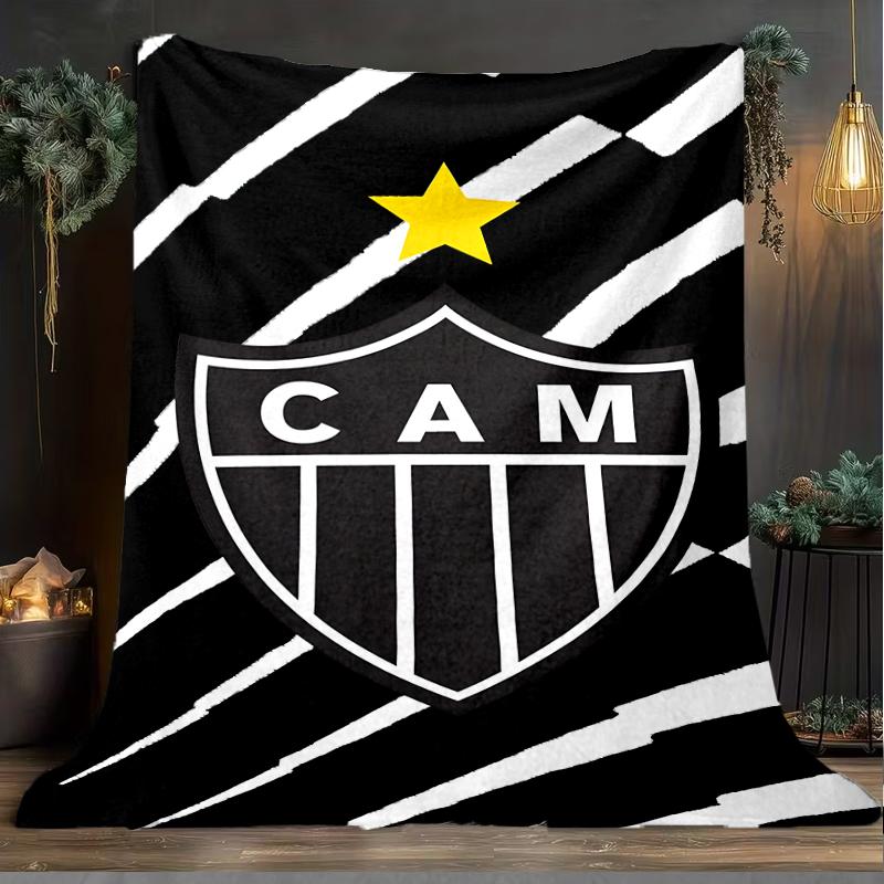 1PC Love For Atlético  Printed Soft Flannel Blanket Throw for Adult Bedroom Living Room Sofa Camping Travel Fan gifts Christmas Gifts