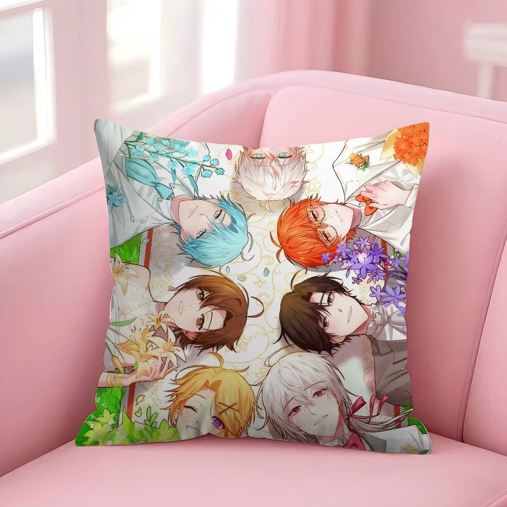Anime Game Mystic Messenger   Maple Design Cushion Cover Happy Autumn Harvest decor Holiday Decorati Pillow Cover