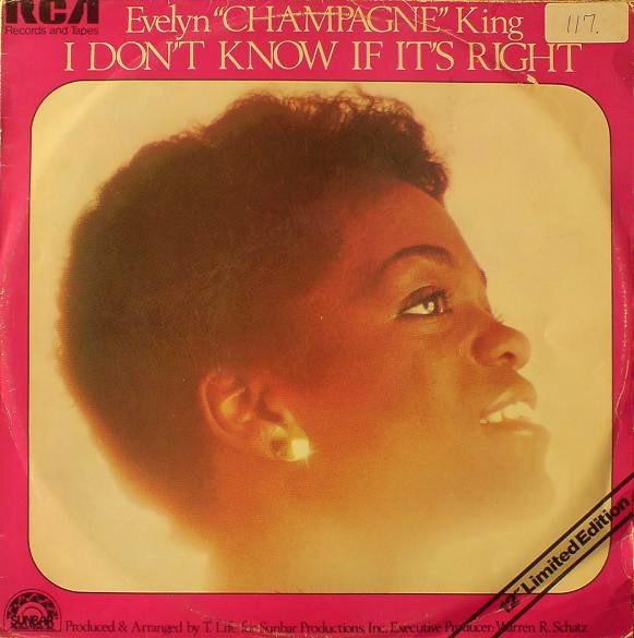 

12inch Record EVELYN KING - I Don t Know If It s Right PC1386 RCA Victor 1979 UK Soul/Funk Used