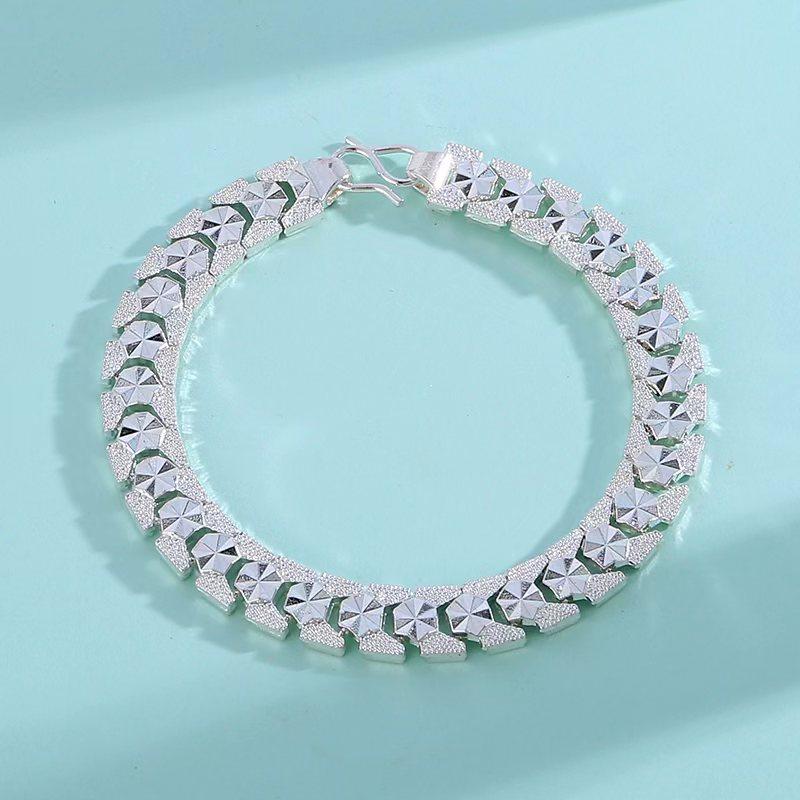 925 Sterling Silver  Multiple Styles Bracelet Chain For Women  Wedding Party Beautiful Jewelry Gift