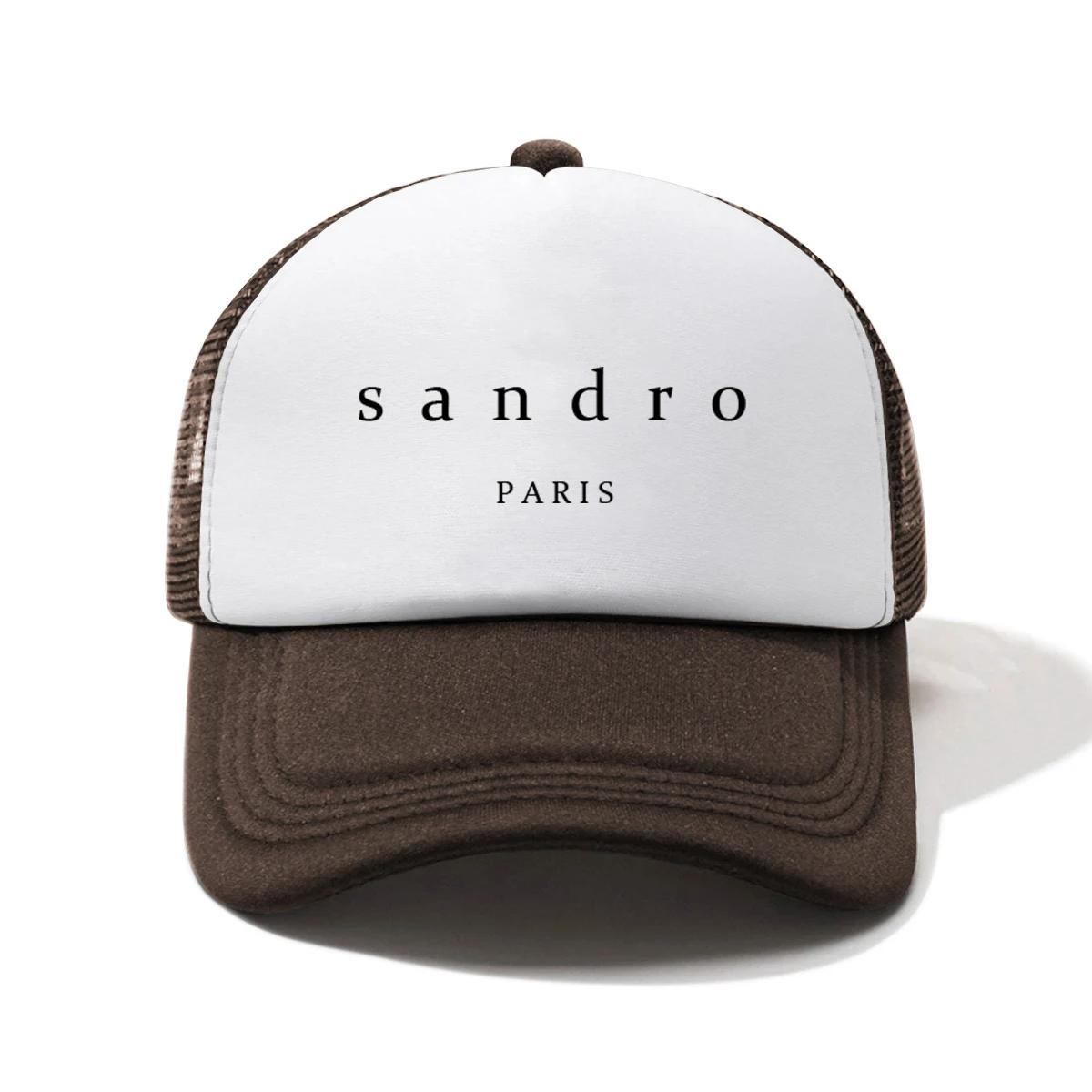 

Outdoor Fashionable Baseball Cap with Half Mesh Sponge Print sandrro Adjustable Size Suitable for Both Unisex and WoUnisex