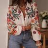 Womens Loose Fit Long Sleeve Digital Print Shirt Top - Streetwear Style 2025