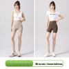 Women's 2026 Ice Skin Shark Feel Seamless Tummy Control Shorts: Thin, Stretchy, Hip-Lifting, Skin-Friendly Three-Quarter Length