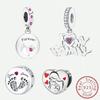 Copper Mother Daughter Footprints Charm Bead Charms Bead Charms Compatible With Authentic Bracelets Bangles Ideal For Women Do It Yourself Fine Jewell