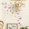 1 arkusz kolorowe naklejki ścienne z motylami samoprzylepny wodoodporny PVC zdejmowany salon dla dzieci dekoracja sypialni dla dziewczyn Wall Art naklejka
