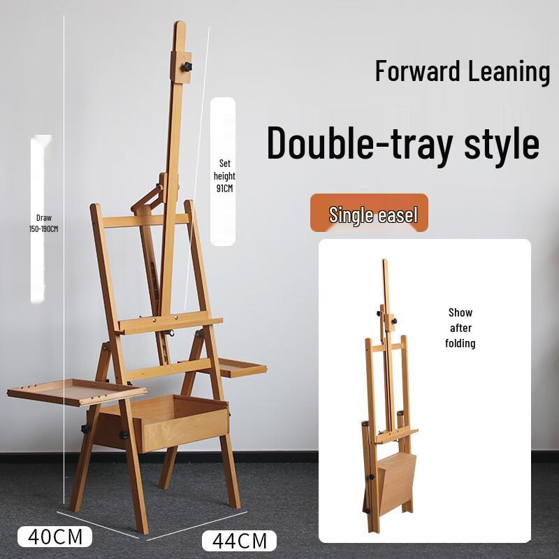 Handon Adjustable Mini Beechwood Easel with Drawer