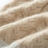 Hairball Hat Cashmere Hat Women's Autumn and Winter Thickened Knitted Shopping Face Small Pile Hat Cold Hat Wool Hat