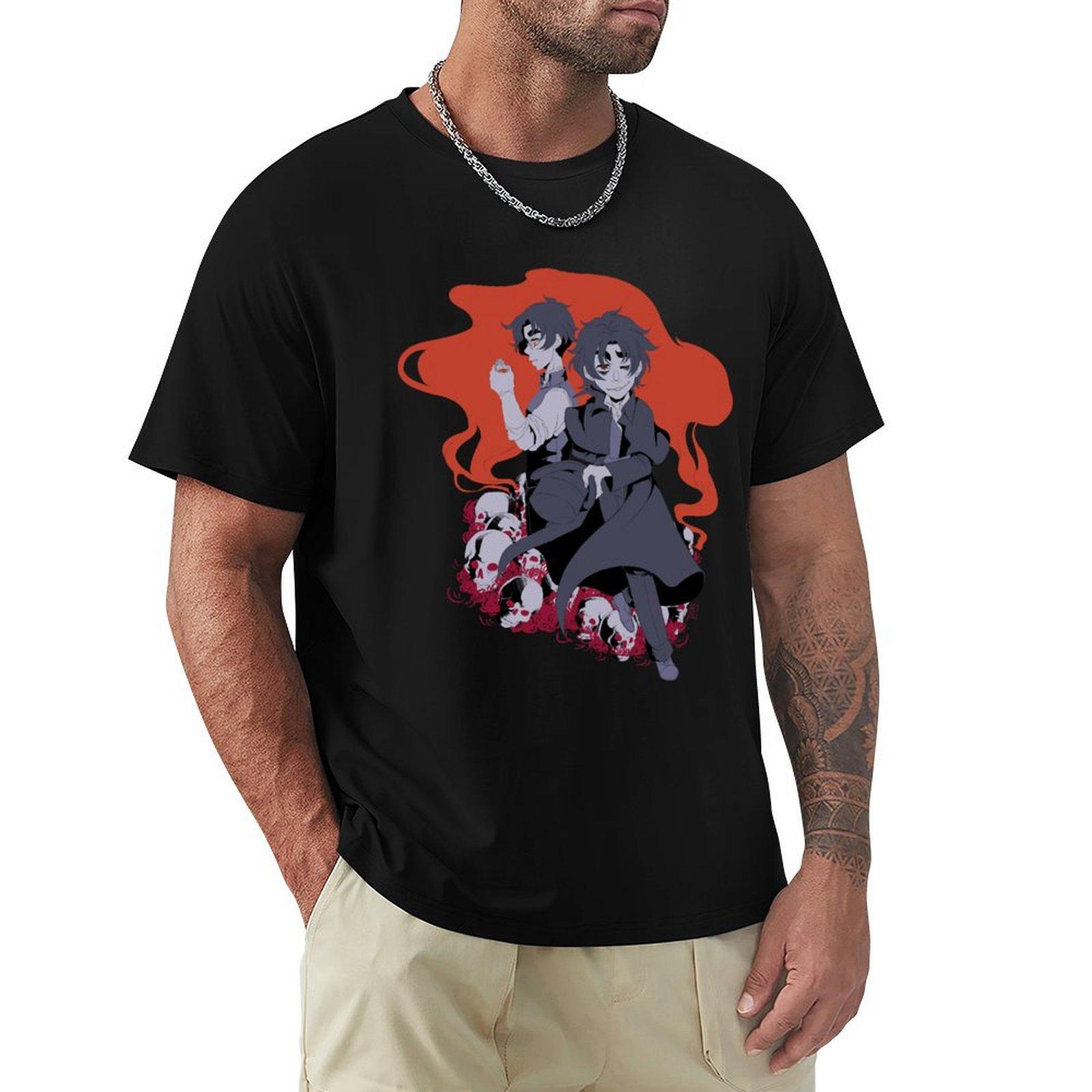

Duo Textless Version TShirt topping tees heavyweight t shirts for men 4XL