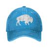 Distressed Buffalo Retro Bison Animal Lover Gifts Cowboy Hat Trucker Hat Baseball Hat Snapback Golf Hat Summer Hats