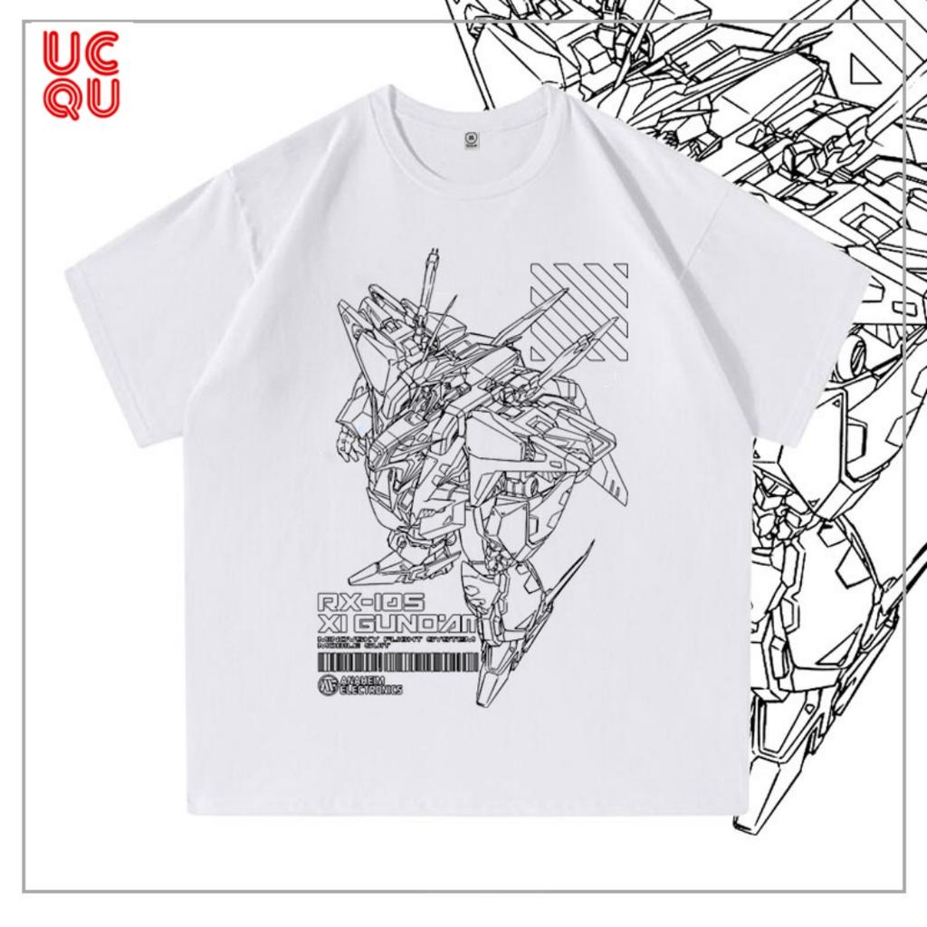 Mobile Warrior Gundam Graphic T Shirts for Men Summer Men's Short Sleeved Cotton T-shirt Harajuku Street Boys Tops Clothing
