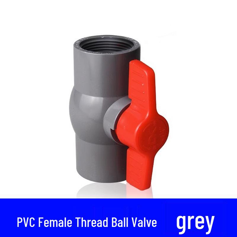 Šedá sada PVC vodovodních tvarovek: Koleno, T-kus, 3-cestný, 4-cestný plastový spoj pro přívod vody do akvária