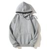 Felpa con cappuccio spessa tinta unita primaverile Felpa con cappuccio casual retrò tinta unita per uomo e donna