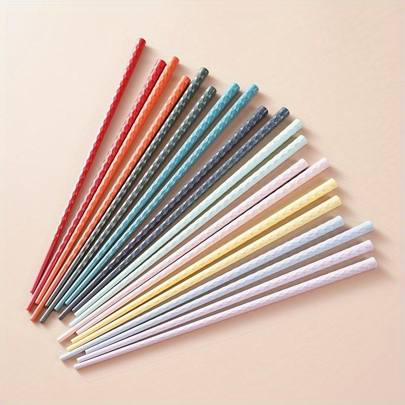 Essstäbchen für den Hausgebrauch, Schimmelresistent, Ein Essstäbchen pro Person, Gesundes Essens-Sharing, Klein und Frisch, Hitzebeständige Legierung
