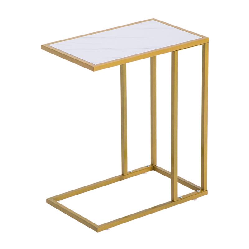 Cheap Marble Side Table Easy To Assemble Table With Sturdy Table Legs For Apartments Homes