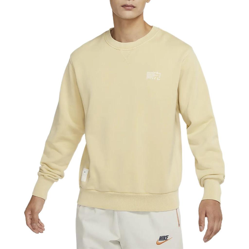 Nike NAI KE Cha Sweatshirts Men's Team Gold Crew Neck Moderate DV5252-783