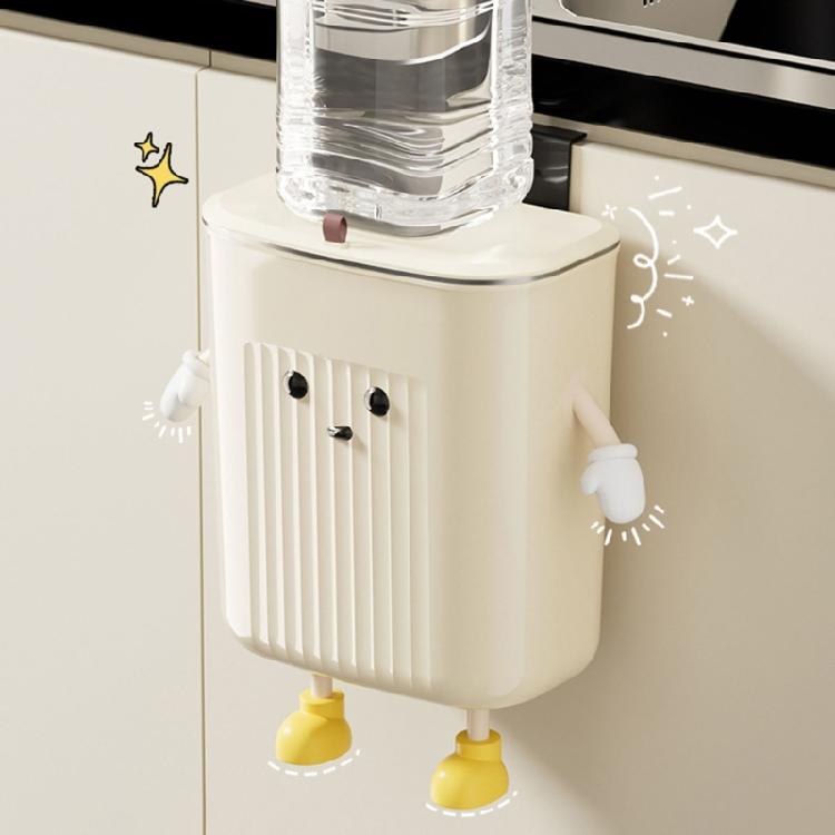 Hangings Trash Can with Lid Liter Wall Mounted Garbage Can for Kitchen Cabinet