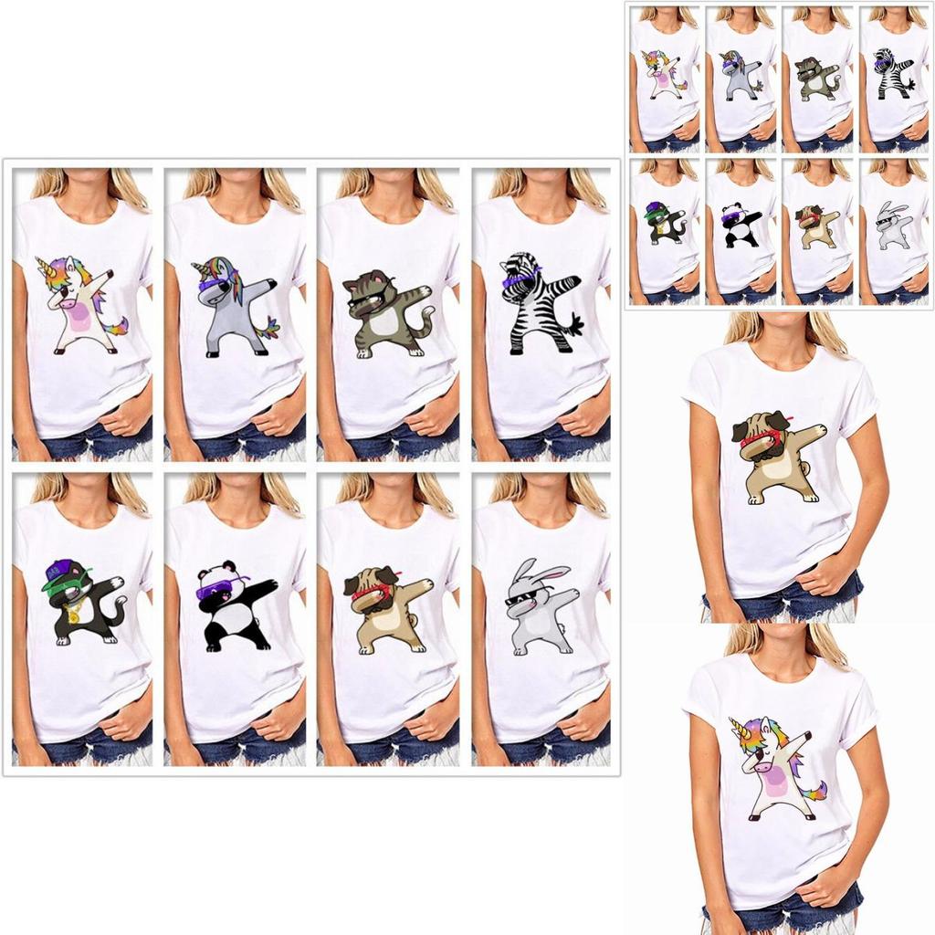 Divertida Dab Camiseta Baile Unicornio Perro Gato Oso Dabbing Tshirt Tee